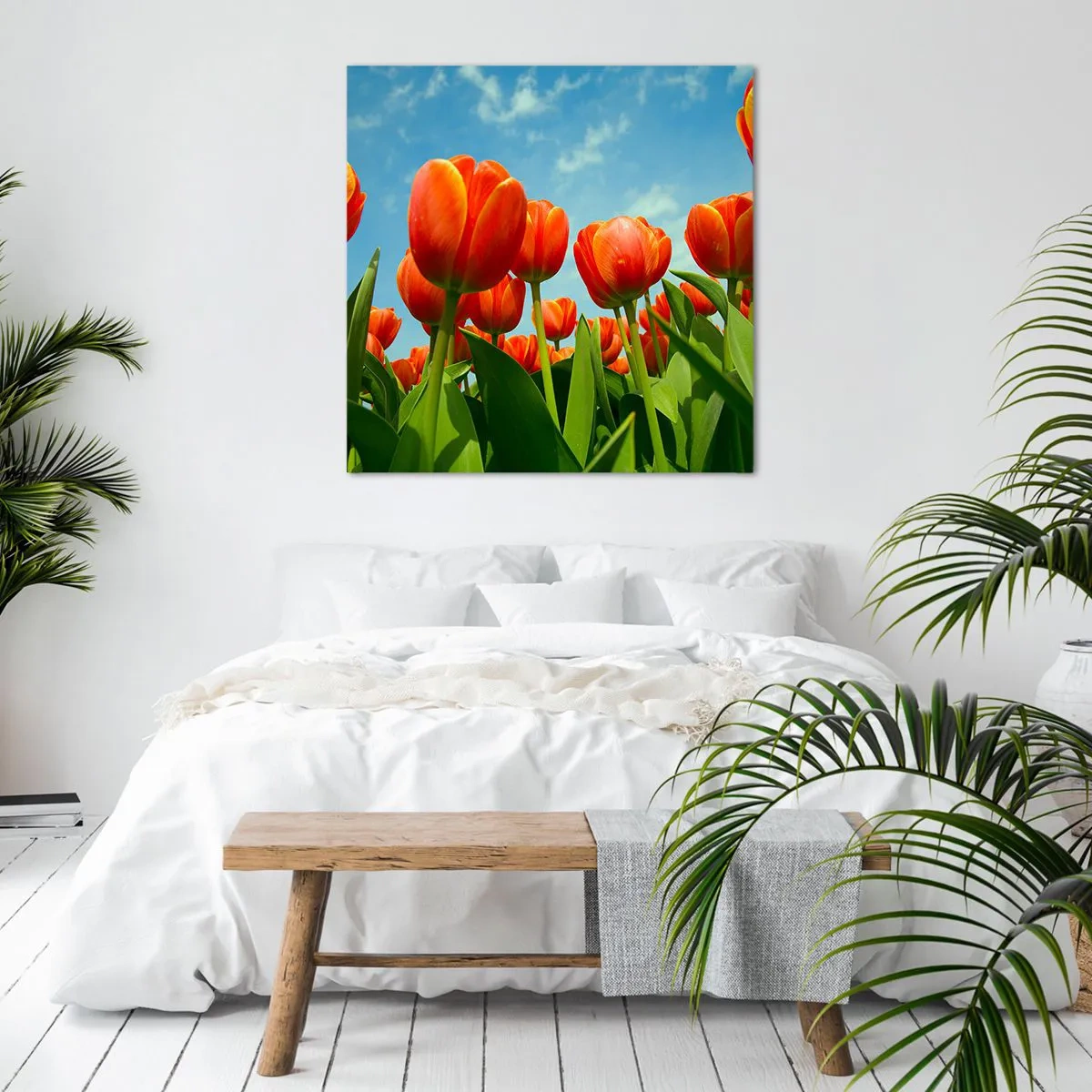 Obraz na plátně - Kromě blankytného nebe nic v životě nepotřebují - 60x60 cm