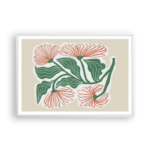 Plakát v bílém rámu - Lidové i moderní - 100x70 cm