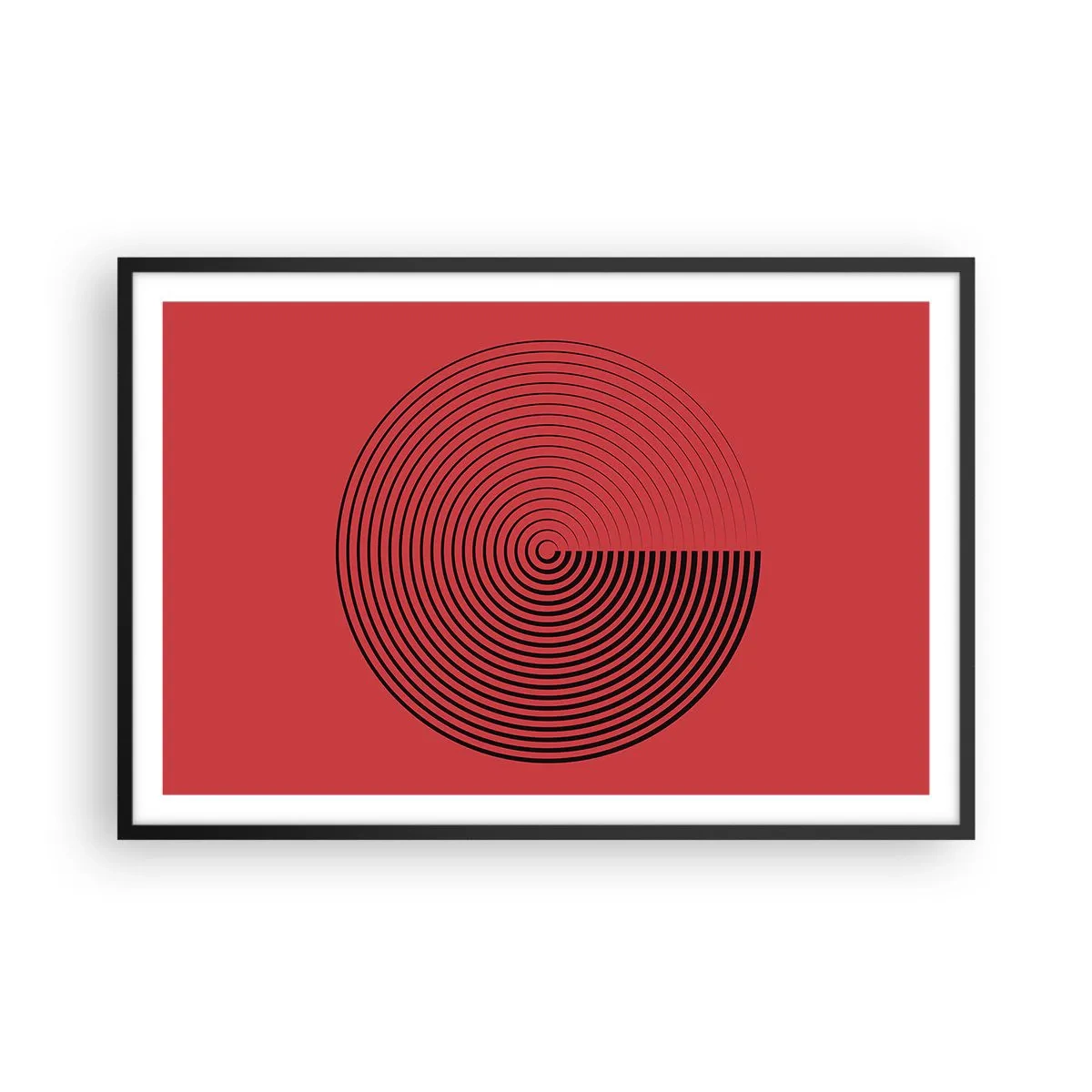 Plakát v černém rámu - Kruhový pohyb - 91x61 cm