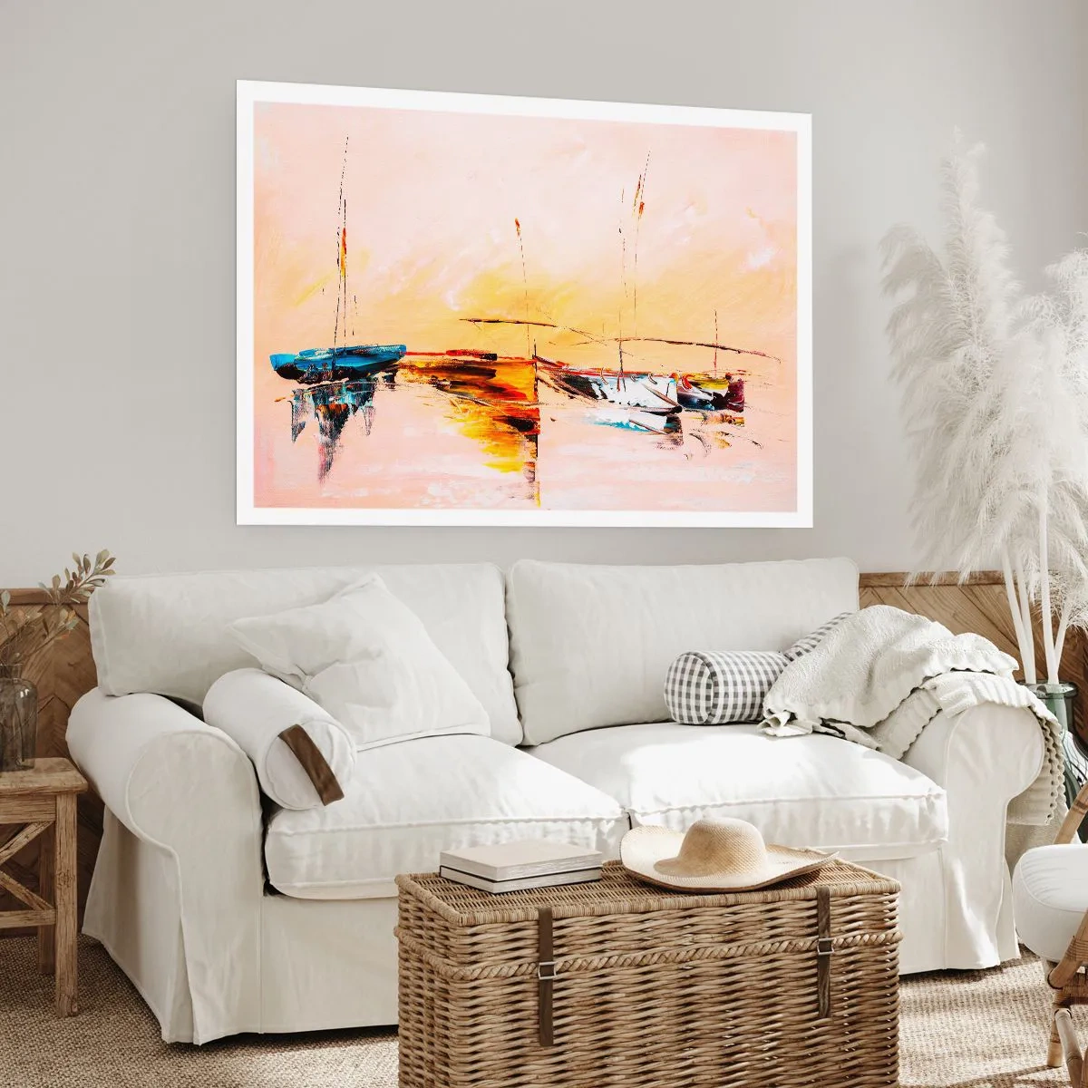 Plakát - Večer v přístavu - 91x61 cm