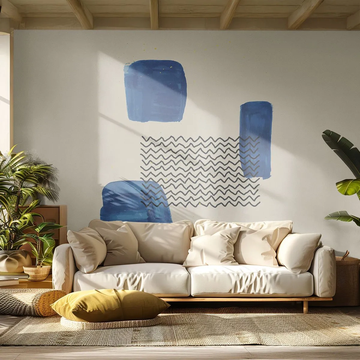 Fototapeta Standard Eco - Abstraktní kvarteto - Abstrakce, Kus, Moderní umění. - 500x350 cm