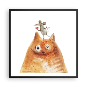 Plakát v černém rámu - Paradoxy lásky - 60x60 cm