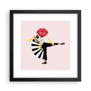 Plakát v černém rámu - Surrealistický pop-art - 30x30 cm