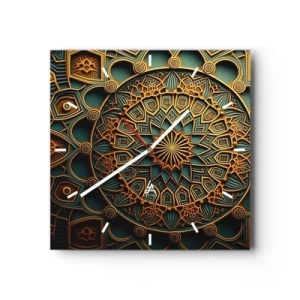 Nástěnné hodiny - V arabském stylu - 30x30 cm