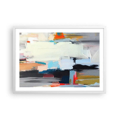 Plakát v bílém rámu - Nějaký způsob? - 70x50 cm