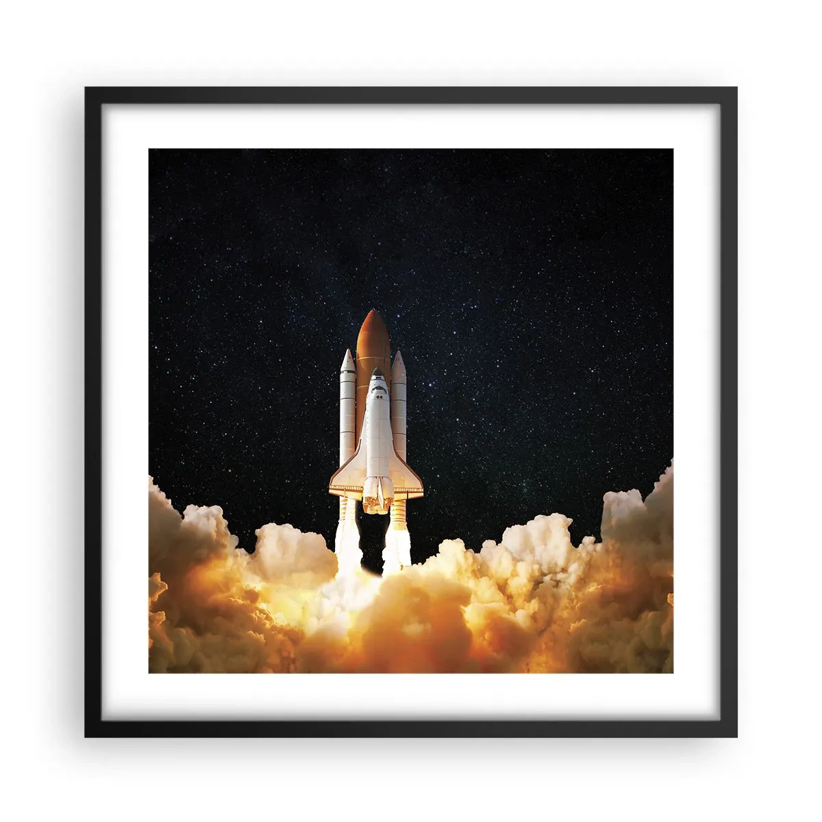 Plakát v černém rámu - Ad astra! - 50x50 cm