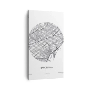 Obraz na plátně - Anatomie Barcelony - 45x80 cm