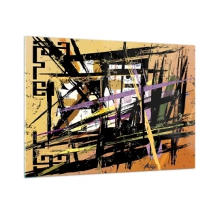 Obraz na skle - Ostrý řez - 100x70 cm
