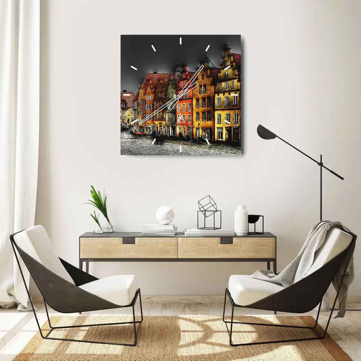 Nástěnné hodiny - Chybí jenom kouzelná drožka - 30x30 cm