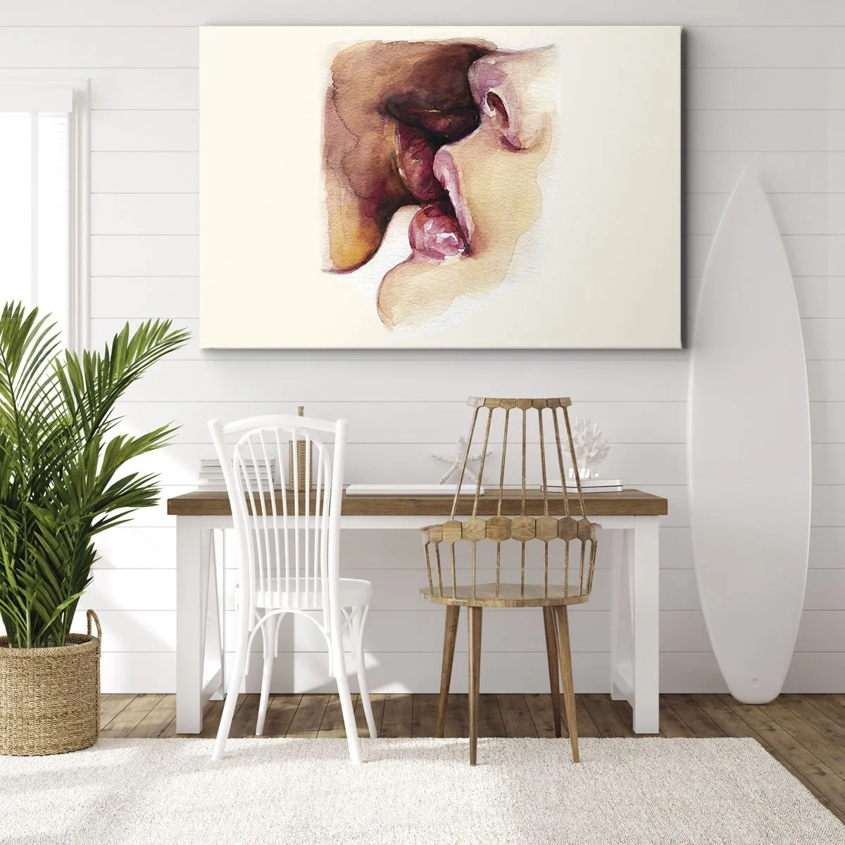 Obraz na plátně - Jako noc a den, země a nebe - 120x80 cm