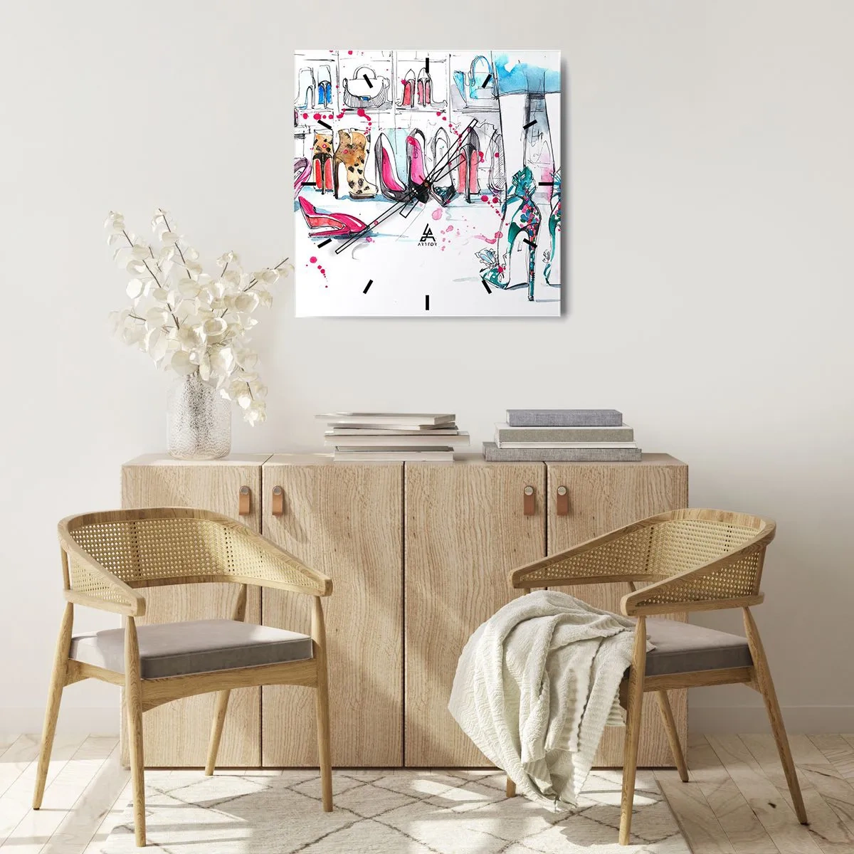 Nástěnné hodiny - Sezame, otevři se - 40x40 cm