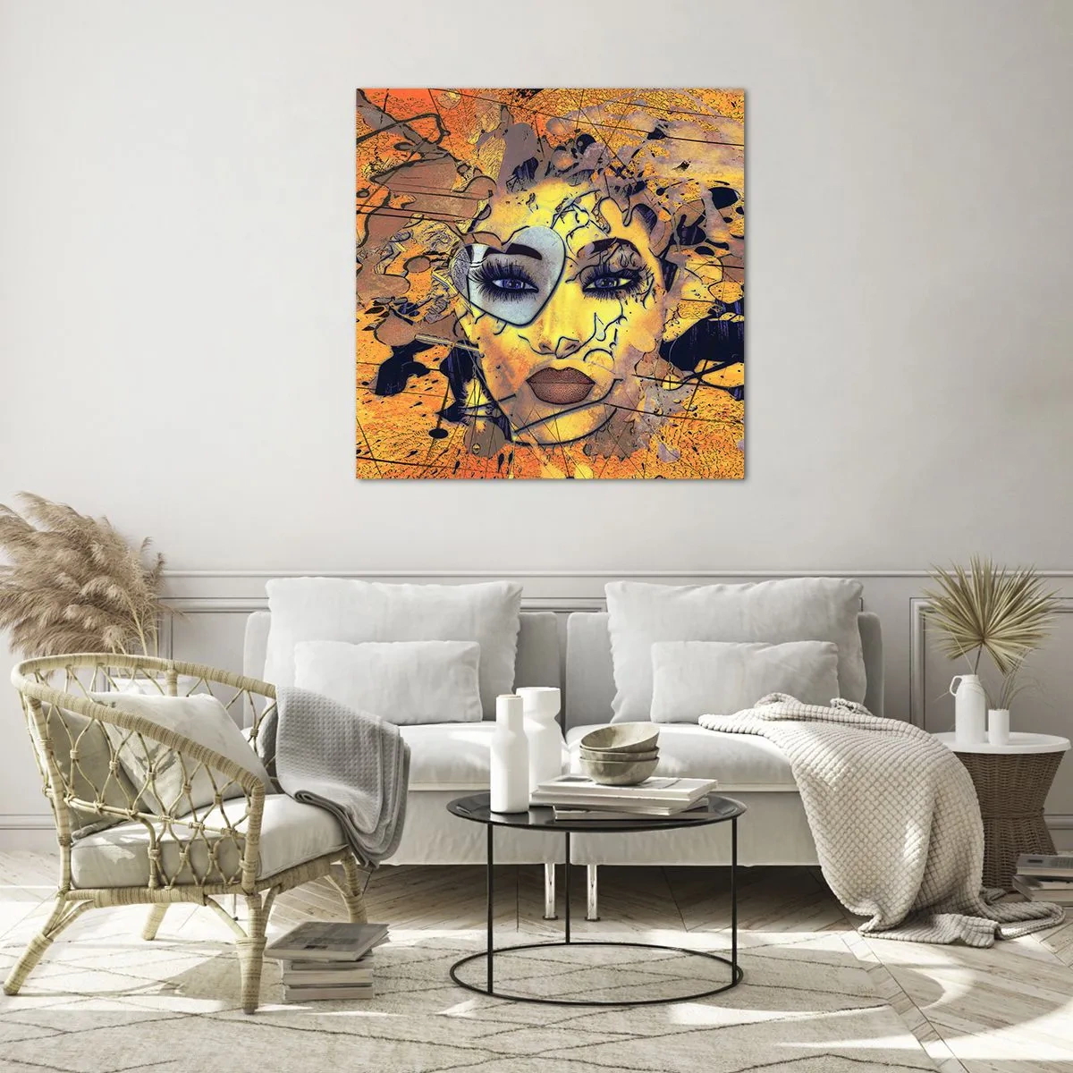 Obraz na skle - Sluneční krása - 60x60 cm