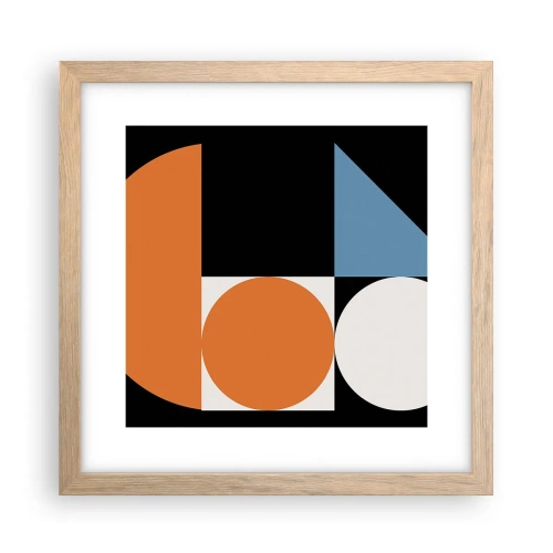 Plakát v rámu světlý dub - Figurínový systém - 30x30 cm