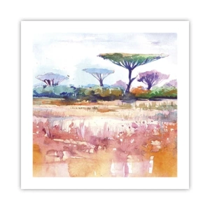 Plakát - Barvy savany - 50x50 cm