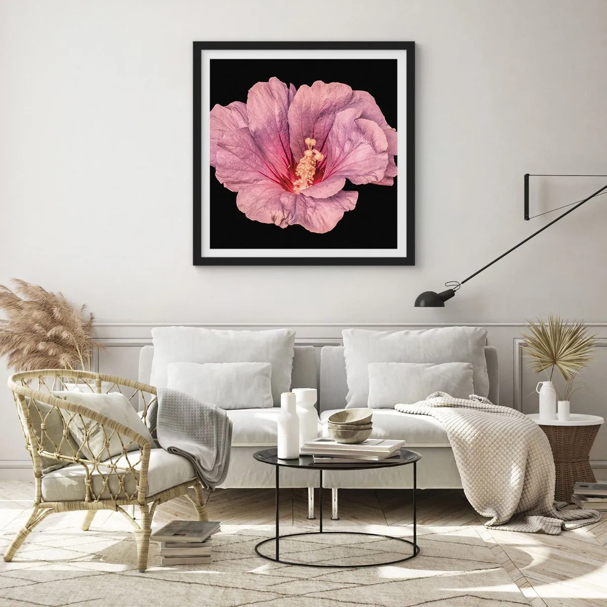 Plakát v černém rámu - Přímo do srdce - 60x60 cm