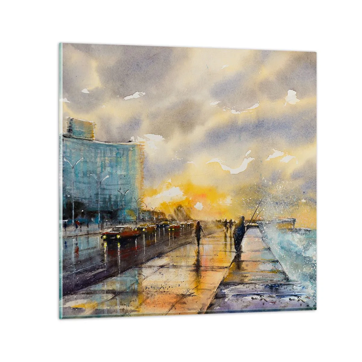 Obraz na skle - Život na pobřeží - 60x60 cm