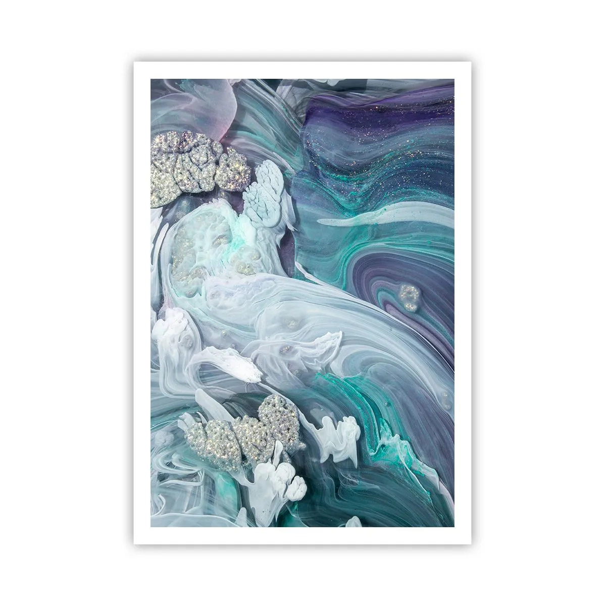 Plakát - Proudy modré - 70x100 cm