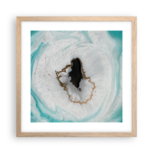 Plakát v rámu světlý dub - Proniknout dovnitř - 40x40 cm