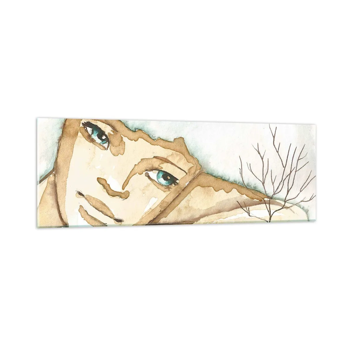 Obraz na skle - Strom poezie vyrůstá z ticha - 90x30 cm