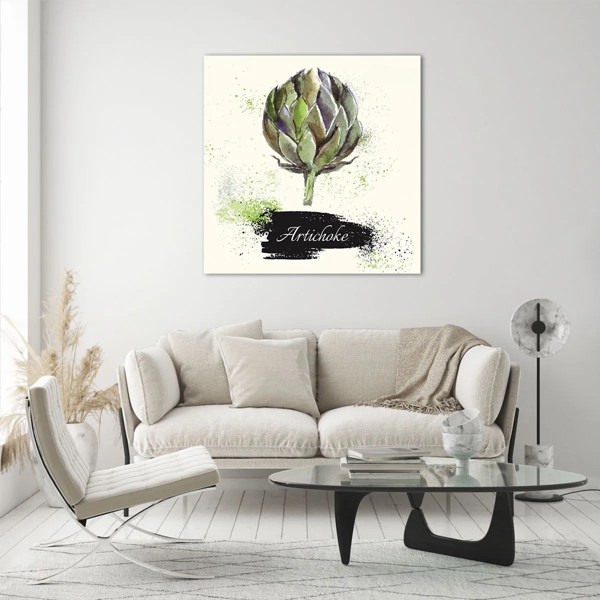 Obraz na skle - Ať žije zelenina! - 40x40 cm