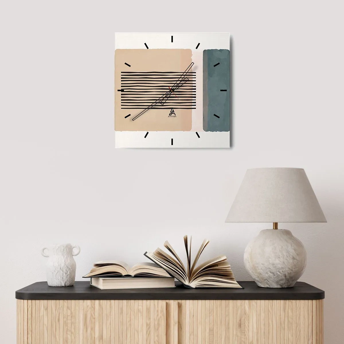 Nástěnné hodiny - Všechno v pořádku - 40x40 cm