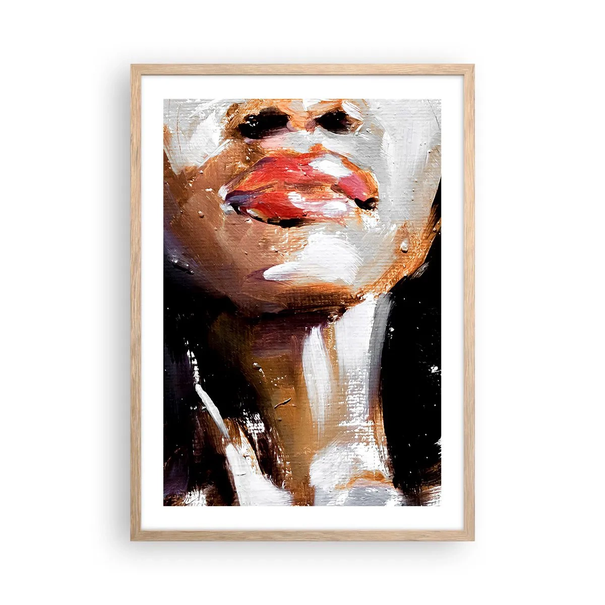 Plakát v rámu světlý dub - Hrdost bez předsudků - 50x70 cm