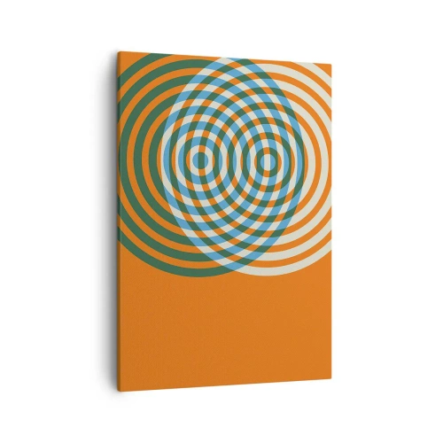 Obraz na plátně - Abstraktní kruhová variace - 50x70 cm