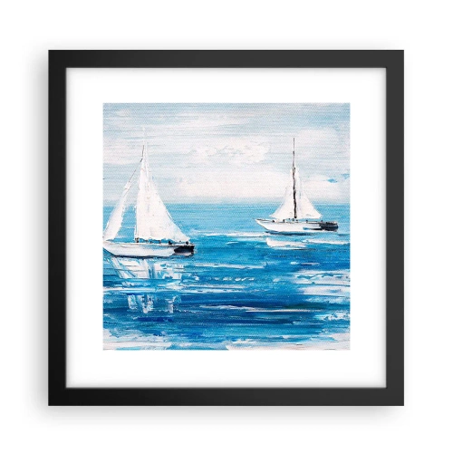 Plakát v černém rámu - S přítelem po boku - 30x30 cm