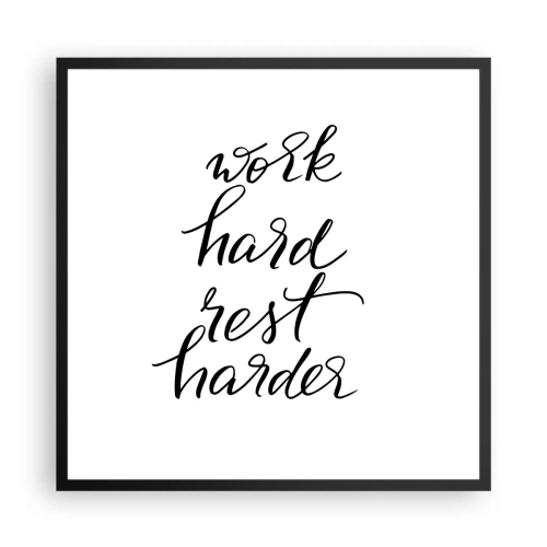 Plakát v černém rámu - Životní rovnováha - 60x60 cm