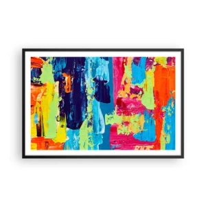 Plakát v černém rámu - Život je krásný! - 91x61 cm