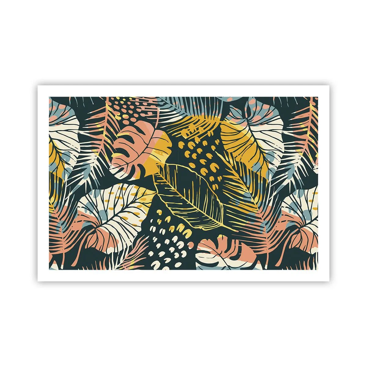 Plakát - Listová fantazie - 91x61 cm