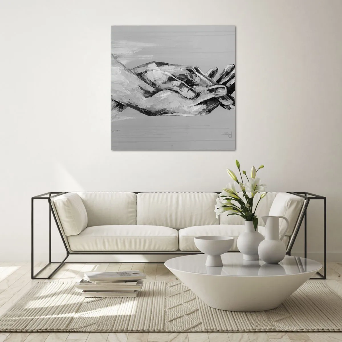 Obraz na skle - Začátek… - 40x40 cm