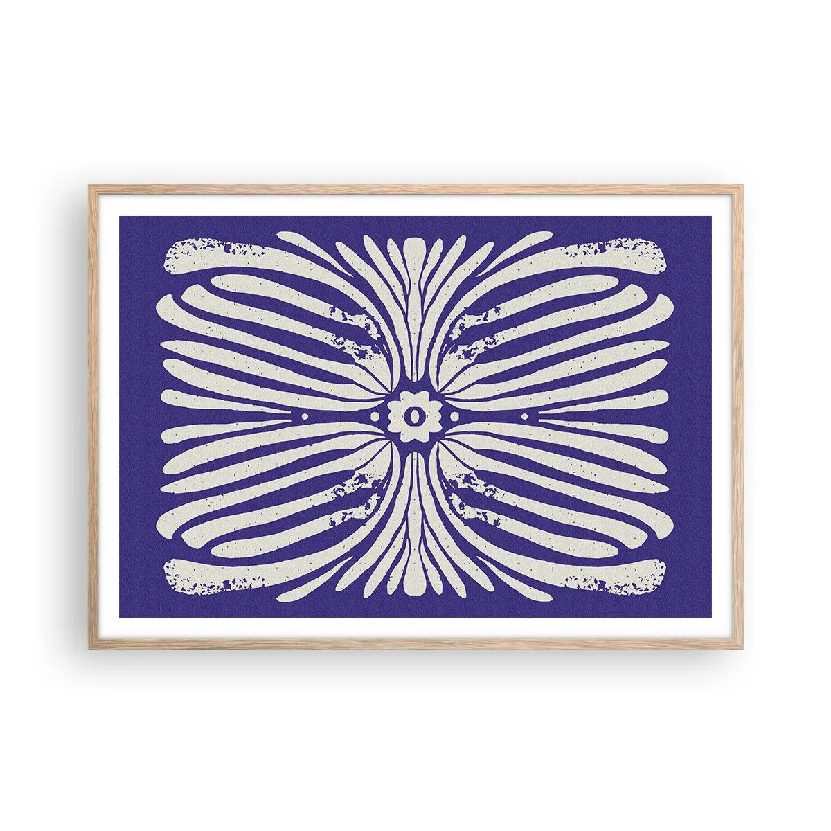 Plakát v rámu světlý dub - Etnické inspirace - 100x70 cm