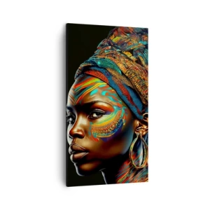 Obraz na plátně - Africká královna - 45x80 cm