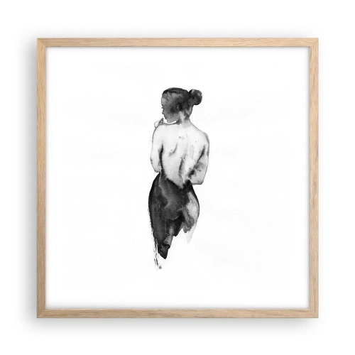 Plakát v rámu světlý dub - Mizející svět - 50x50 cm