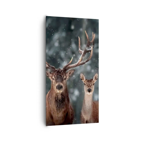 Obraz na plátně - Pán lesa se svou ženou - 65x120 cm