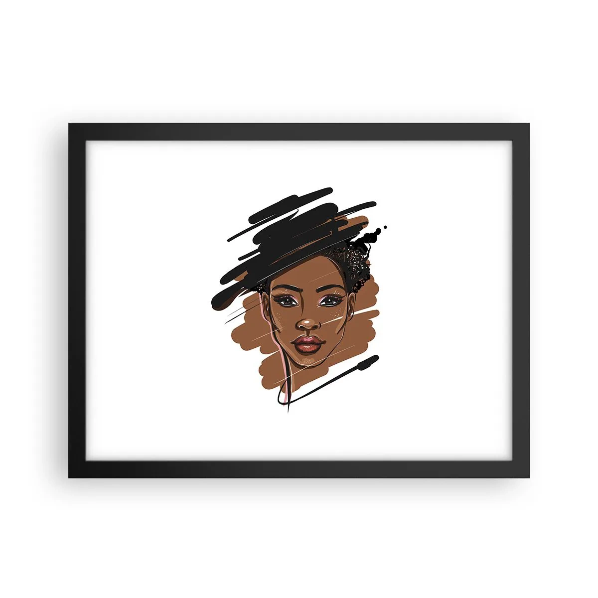 Plakát v černém rámu - Sladká jako čokoláda - 40x30 cm