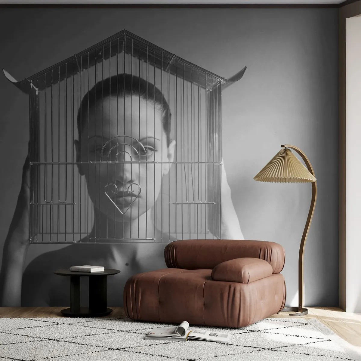 Fototapeta Standard Eco - Tak trochu surrealistický portrét - Žena, Kus, Modelka - 250x175 cm