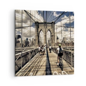 Obraz na plátně - Přímo do srdce města - 50x50 cm