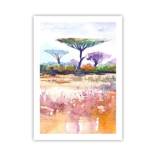 Plakát - Barvy savany - 50x70 cm