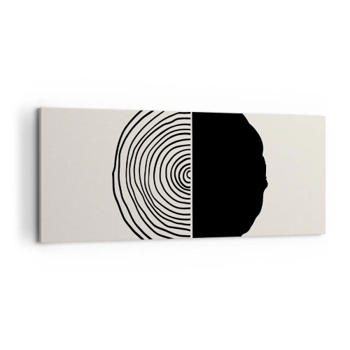 Obraz na plátně - Půl na půl - 120x50 cm