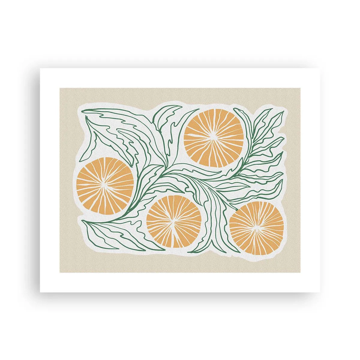 Plakát - Etnický s abstraktním nádechem - 50x40 cm