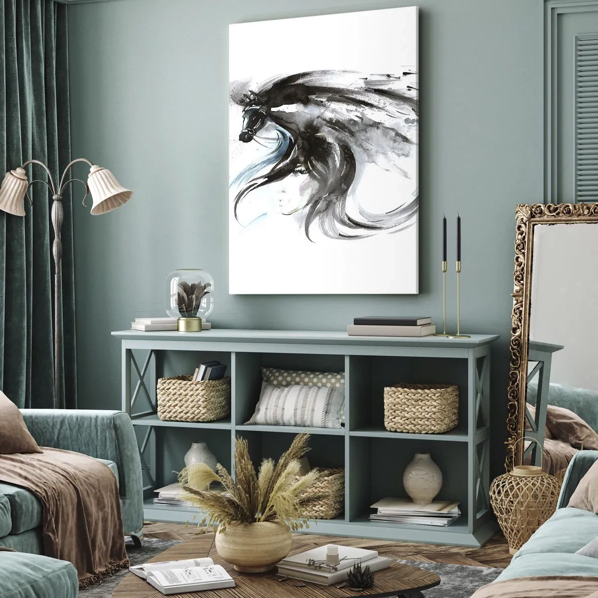 Obraz na plátně - Cval Černého knížete - 45x80 cm
