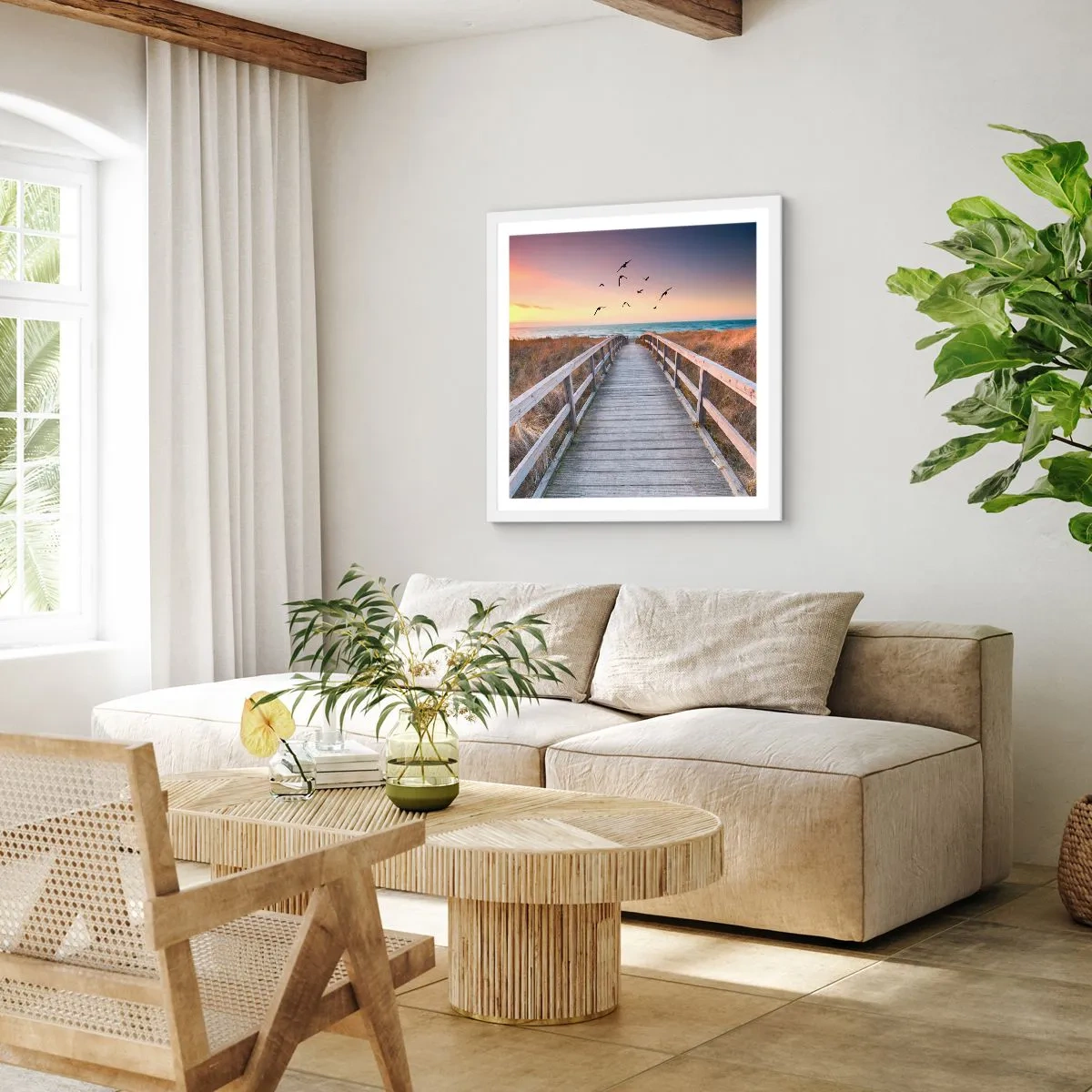 Plakát v bílém rámu - Prostor pro vzestupy - 40x40 cm