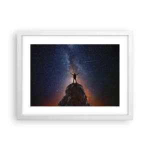 Plakát v bílém rámu - Síla je se mnou! - 40x30 cm