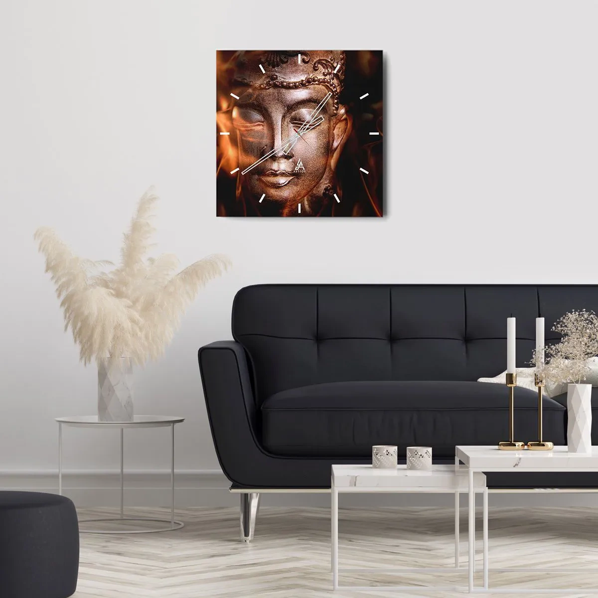 Nástěnné hodiny - Existuje pouze zde a nyní - 30x30 cm