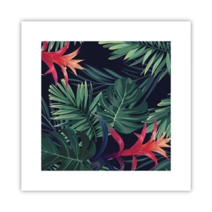 Plakát - Vzplanout v zeleném - 30x30 cm