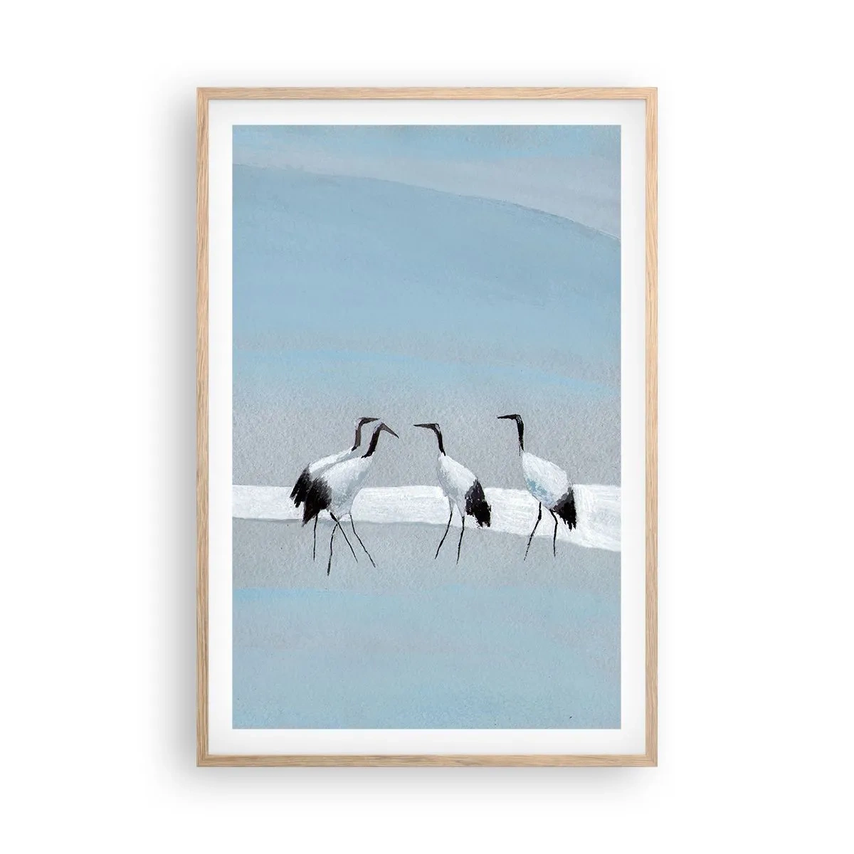Plakát v rámu světlý dub - Po horkém dni - 61x91 cm