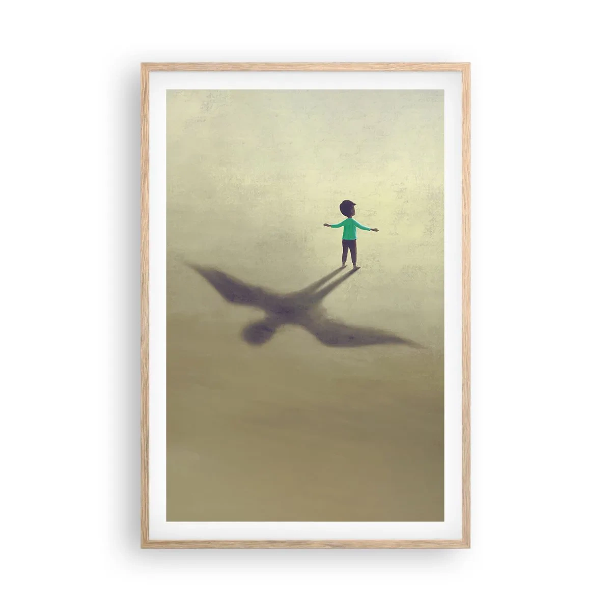 Plakát v rámu světlý dub - Hrdina budoucnosti - 61x91 cm