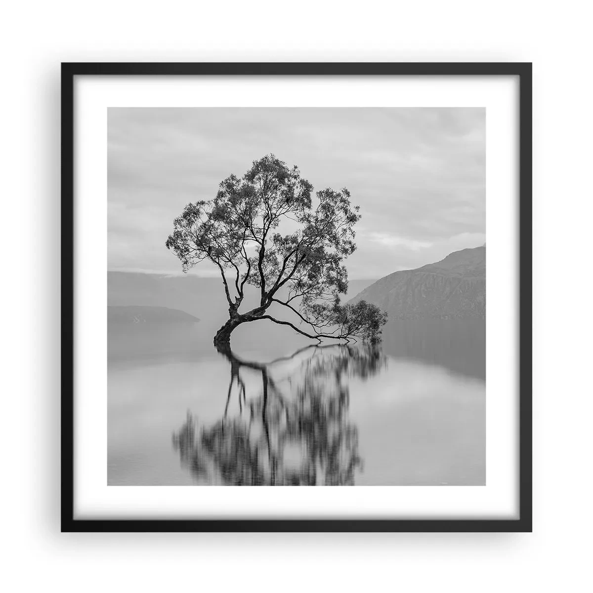 Plakát v černém rámu - Existuje taková země - 50x50 cm